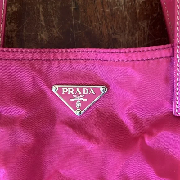 Pink Prada tote
